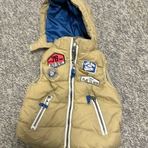 Adorable baby boy fleece lined jacket